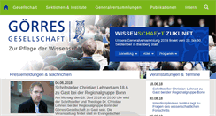 Desktop Screenshot of goerres-gesellschaft.de